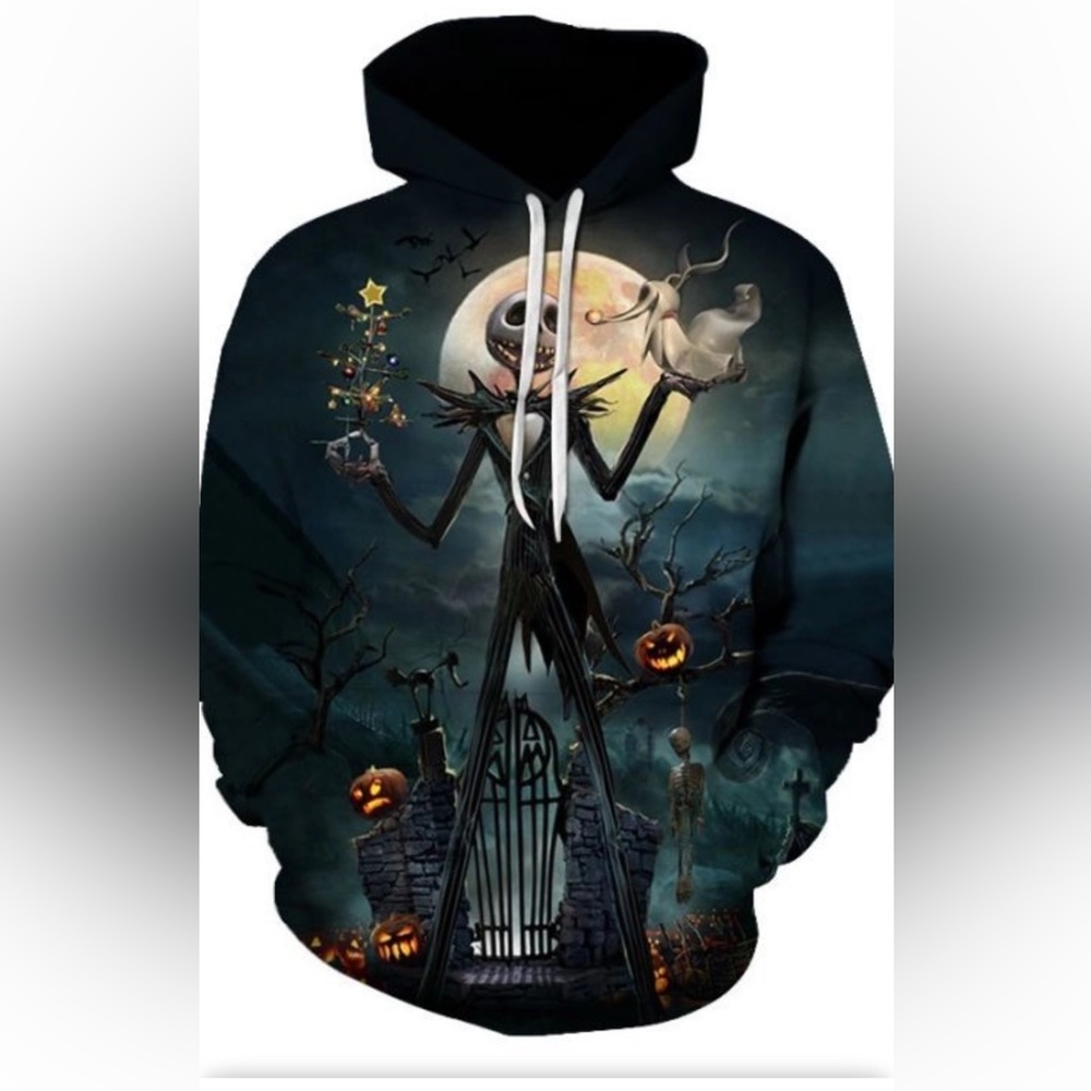 Nightmare Before Christmas Long Sleeve Hoodie